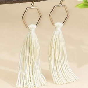 BRAND NEW! BOHO Ivory Tassel Earrings